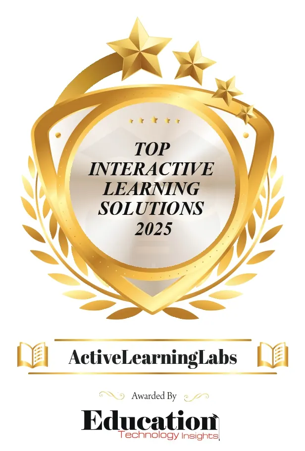 Top Interactive Learning Solutions 2025 award badge